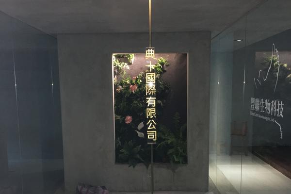 典十國際有限公司 玄關造景（真植栽牆 流水造景）