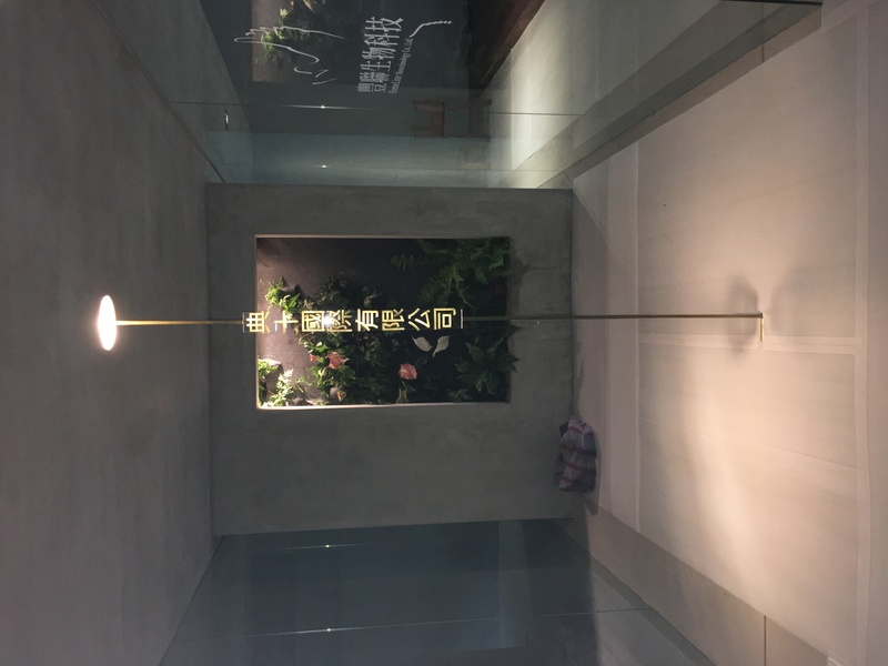 典十國際有限公司 玄關造景（真植栽牆 流水造景）